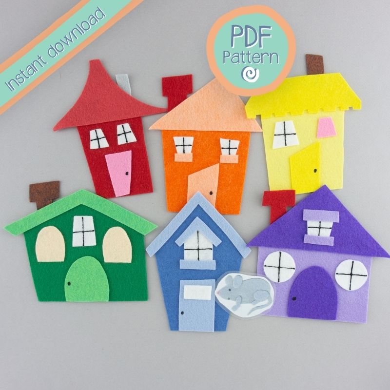 Instant Download adorable felt mouse game